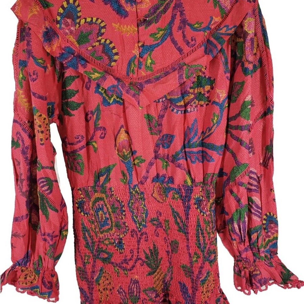 Vibrant Floral Long Sleeve Blouse